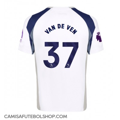 Camisa de time de futebol Tottenham Hotspur Micky van de Ven #37 Replicas 1º Equipamento 2025-26 Manga Curta Camisa de time de futebol Tottenham Hotspur Micky van de Ven #37 Replicas 1º Equipamento 2025-26 Manga Curta